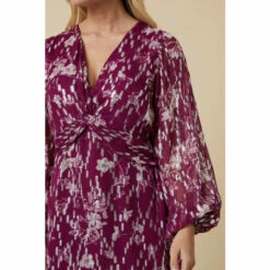 Wallis Petite Raspberry Twist Front Midi Dress For Female -Cheap Wallis Store unnamed file 4289