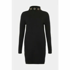 Wallis Black Polo Eyelet Necklace Dress For Female 12 Wallis Black Polo Eyelet Necklace Dress For Female -Cheap Wallis Store unnamed file 4343