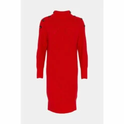 Wallis Ribbed High Neck Knitted Dress For Female -Cheap Wallis Store unnamed file 4392