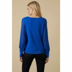 Wallis Pointelle Crew Neck Jumper For Female -Cheap Wallis Store unnamed file 4397