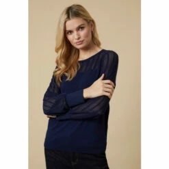 Wallis Pointelle Crew Neck Jumper For Female -Cheap Wallis Store unnamed file 4401