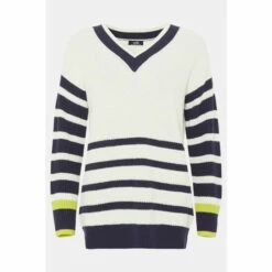 Wallis Ivory Striped V Neck Jumper For Female -Cheap Wallis Store unnamed file 4437