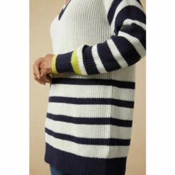 Wallis Ivory Striped V Neck Jumper For Female -Cheap Wallis Store unnamed file 4438