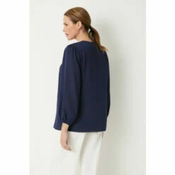 Wallis Navy Ruffle Front Blouse For Female -Cheap Wallis Store unnamed file 448