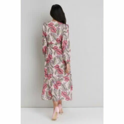 Wallis Petite Leaf Print Midi Wrap Dress For Female -Cheap Wallis Store unnamed file 4521