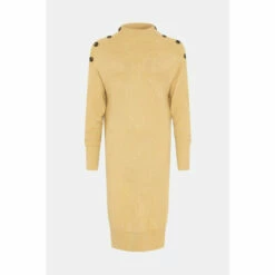 Wallis Ribbed High Neck Knitted Dress For Female -Cheap Wallis Store unnamed file 4548