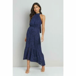 Wallis Tall Jacquard Halter Midi Dress For Female -Cheap Wallis Store unnamed file 4556
