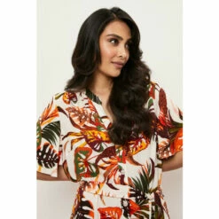 Wallis Petite Tropical Button Through Shirt Dress For Female -Cheap Wallis Store unnamed file 4561