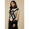 Wallis Neutral Geo Block Patterned High Neck Jumper For Female -Cheap Wallis Store unnamed file 4564