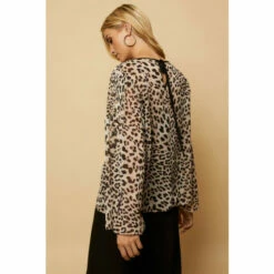 Wallis Leopard Flute Sleeve Top For Female -Cheap Wallis Store unnamed file 4578
