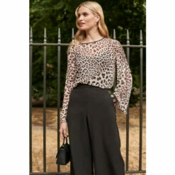 Wallis Leopard Flute Sleeve Top For Female -Cheap Wallis Store unnamed file 4582