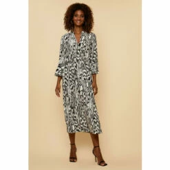 Wallis Tall Mono Print Midi Shirt Dress For Female