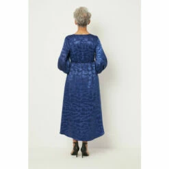 Wallis Petite Satin Viscose Jacquard Button Midi Dress For Female -Cheap Wallis Store unnamed file 461