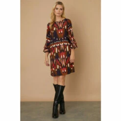 Wallis Black Blurred Peacock Slash Neck Shift Dress For Female 13 Wallis Black Blurred Peacock Slash Neck Shift Dress For Female -Cheap Wallis Store unnamed file 4619