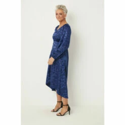 Wallis Petite Satin Viscose Jacquard Button Midi Dress For Female -Cheap Wallis Store unnamed file 465
