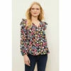 Wallis Petite Ditsy Floral Button Through Ruffle Detail Top For Female -Cheap Wallis Store unnamed file 4651