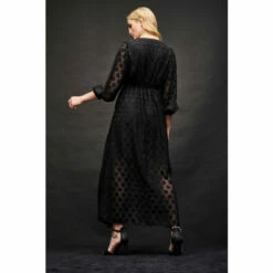 Wallis Large Dobby Spot Midi Dress For Female -Cheap Wallis Store unnamed file 4685