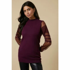 Wallis Lace Sleeve Jumper For Female