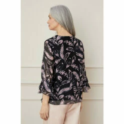Wallis Silk Mix Feather Print Flute Sleeve Top For Female -Cheap Wallis Store unnamed file 469