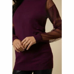 Wallis Lace Sleeve Jumper For Female -Cheap Wallis Store unnamed file 4691