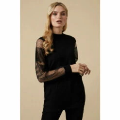 Wallis Lace Sleeve Jumper For Female -Cheap Wallis Store unnamed file 4694