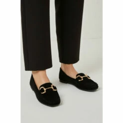 Wallis Astrella Snaffle Detail Square Toe Mocasin Loafers For Female