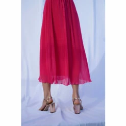 Wallis Pink Pleated Shirred Detail Maxi Dress For Female -Cheap Wallis Store unnamed file 4715