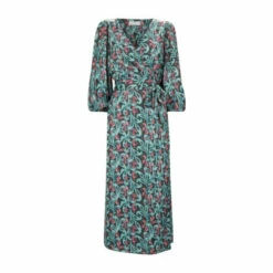 Wallis Petite Green Paisley Wrap Belted Dress For Female -Cheap Wallis Store unnamed file 4722