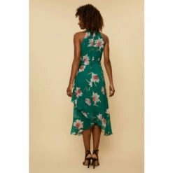 Wallis Green Floral Layered Fit & Flare Dress For Female -Cheap Wallis Store unnamed file 4744