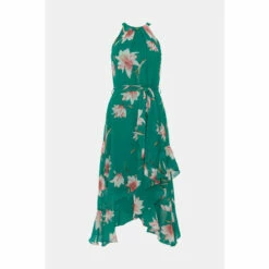 Wallis Green Floral Layered Fit & Flare Dress For Female -Cheap Wallis Store unnamed file 4746