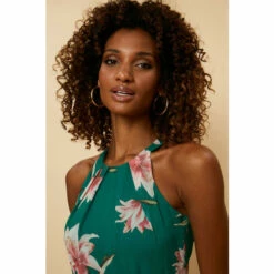 Wallis Green Floral Layered Fit & Flare Dress For Female -Cheap Wallis Store unnamed file 4748