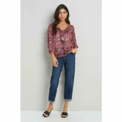 Wallis Metallic Ditsy Ruffle Front Blouse For Female -Cheap Wallis Store unnamed file 4817