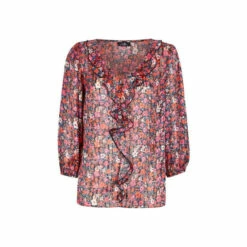 Wallis Metallic Ditsy Ruffle Front Blouse For Female -Cheap Wallis Store unnamed file 4820