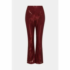 Wallis Red Sequin Bootcut Trousers For Female -Cheap Wallis Store unnamed file 4850