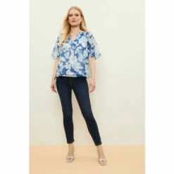 Wallis Petite Blue Floral Angel Sleeve Top For Female 9 Wallis Petite Blue Floral Angel Sleeve Top For Female -Cheap Wallis Store unnamed file 4893