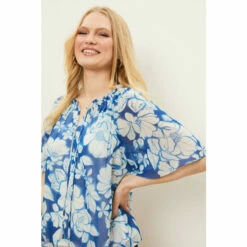 Wallis Petite Blue Floral Angel Sleeve Top For Female 11 Wallis Petite Blue Floral Angel Sleeve Top For Female -Cheap Wallis Store unnamed file 4895