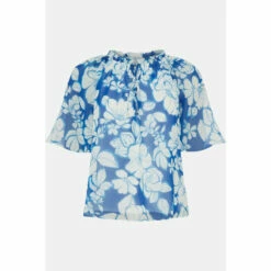 Wallis Petite Blue Floral Angel Sleeve Top For Female 12 Wallis Petite Blue Floral Angel Sleeve Top For Female -Cheap Wallis Store unnamed file 4896