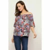 Wallis Pink Butterfly Print Bardot Top For Female -Cheap Wallis Store unnamed file 4904