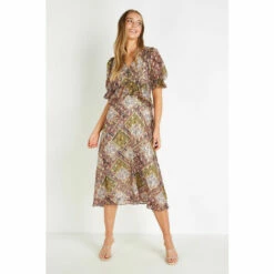 Wallis Paisley Patchwork Ruffle Midi Dress For Female -Cheap Wallis Store unnamed file 4915