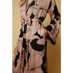 Wallis Floral Tie Belt Satin Kimono For Female -Cheap Wallis Store unnamed file 4969