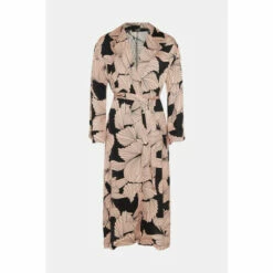 Wallis Floral Tie Belt Satin Kimono For Female -Cheap Wallis Store unnamed file 4970