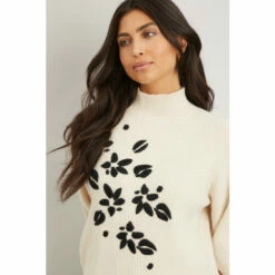Wallis Ivory Embroidered Leaf Rib Jumper For Female 11 Wallis Ivory Embroidered Leaf Rib Jumper For Female -Cheap Wallis Store unnamed file 5012