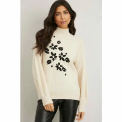 Wallis Ivory Embroidered Leaf Rib Jumper For Female 13 Wallis Ivory Embroidered Leaf Rib Jumper For Female -Cheap Wallis Store unnamed file 5014