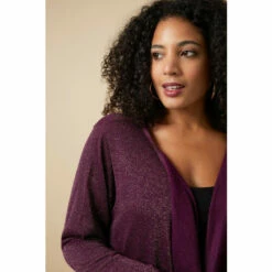 Wallis Curve Metallic Waterfall Cardigan For Female -Cheap Wallis Store unnamed file 5018