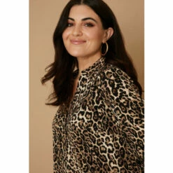 Wallis Curve Leopard Jersey Shirt For Female -Cheap Wallis Store unnamed file 5025