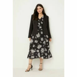 Wallis Curve Satin Edge To Edge Jacket For Female -Cheap Wallis Store unnamed file 504