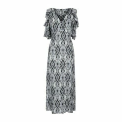 Wallis Mono Printed Cold Shoulder Dress For Female -Cheap Wallis Store unnamed file 5114