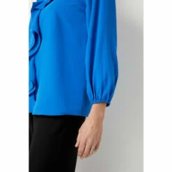 Wallis Cobalt Ruffle Front Blouse For Female -Cheap Wallis Store unnamed file 517