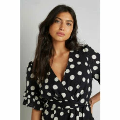 Wallis Spot Printed Tie Waist Jumpsuit For Female -Cheap Wallis Store unnamed file 5178