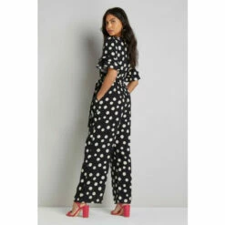 Wallis Spot Printed Tie Waist Jumpsuit For Female -Cheap Wallis Store unnamed file 5179